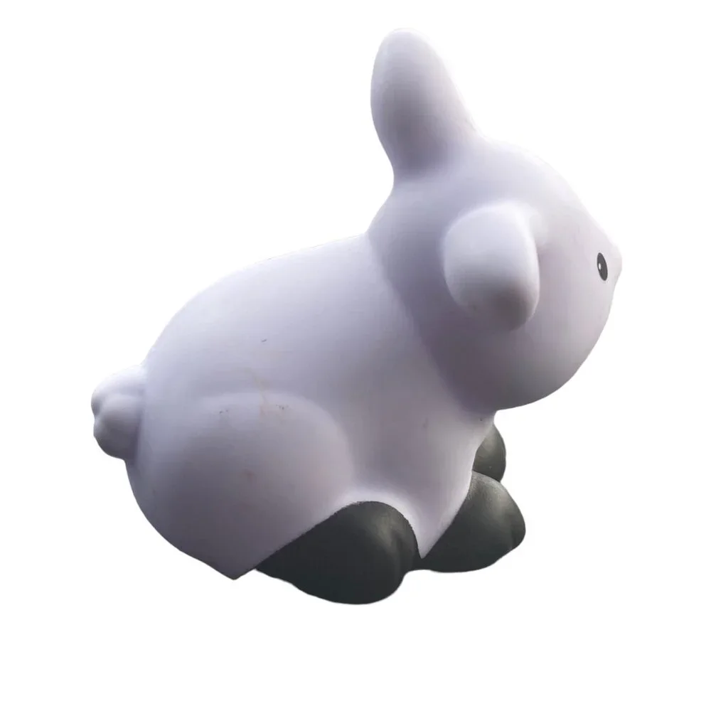Fisher-Price Little People White Bunny Rabbit Action Figure Farm Zoo Animal 2.5